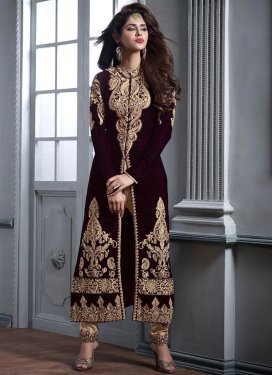 Fetching Stone Work Pant Style Designer Suit
