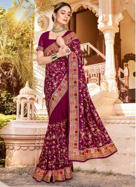 Georgette Contemporary Style Saree For Ceremonial