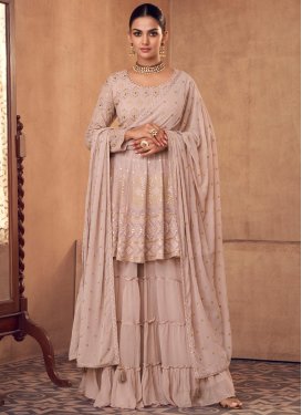 Georgette Designer Palazzo Salwar Suit For Party