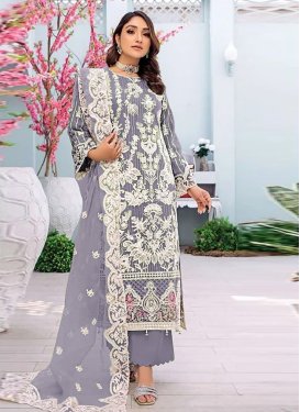 Georgette Embroidered Work Palazzo Style Pakistani Salwar Suit