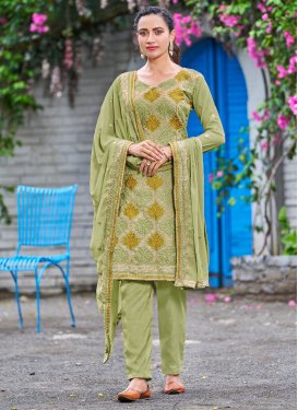 Georgette Embroidered Work Pant Style Designer Salwar Kameez