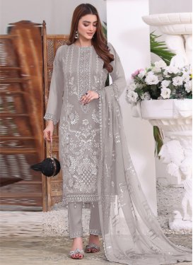 Georgette Embroidered Work Pant Style Pakistani Salwar Suit