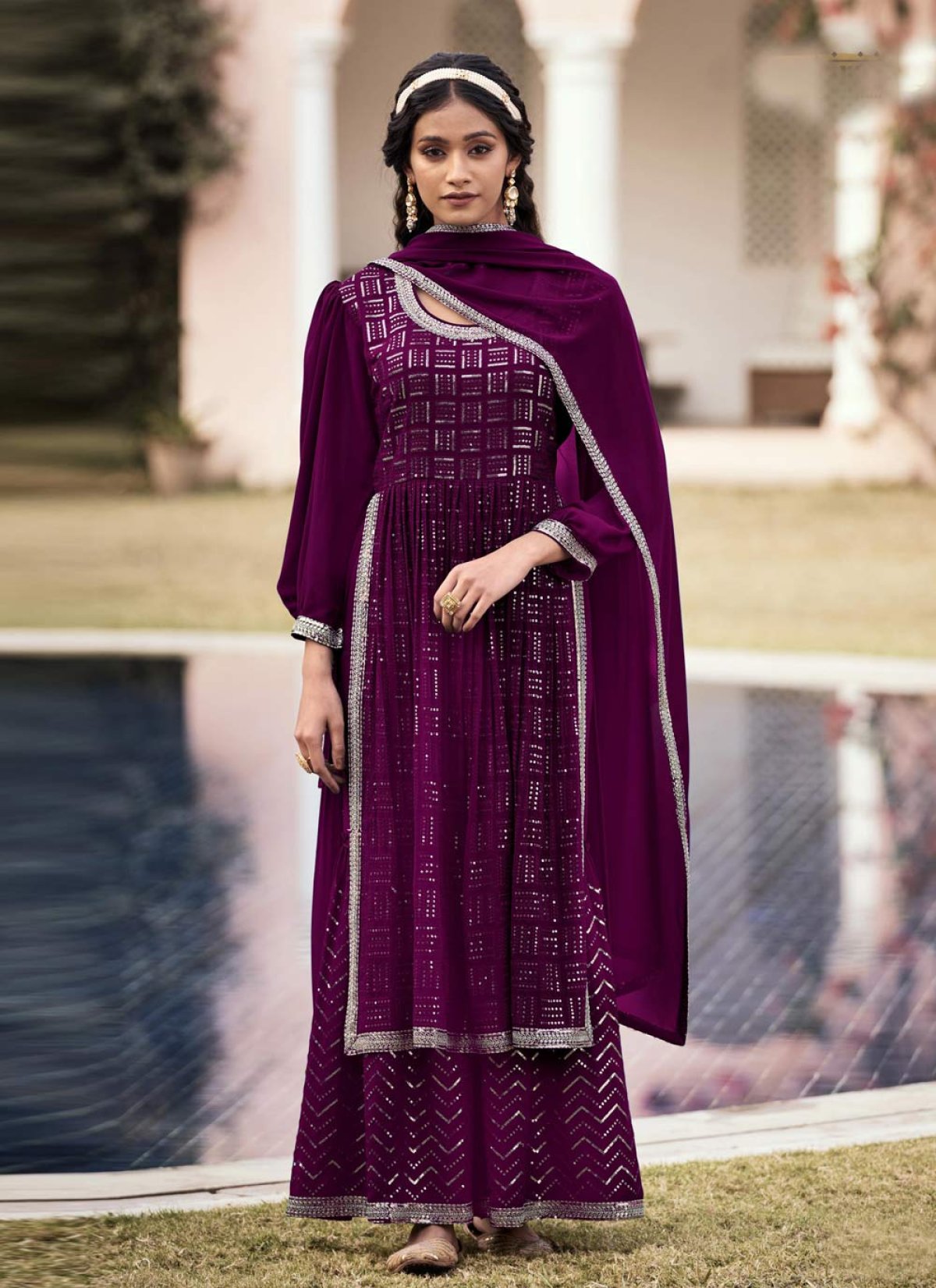 Palazzo salwar kameez hotsell