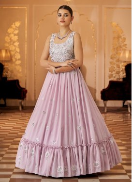 Georgette Embroidered Work Trendy Gown