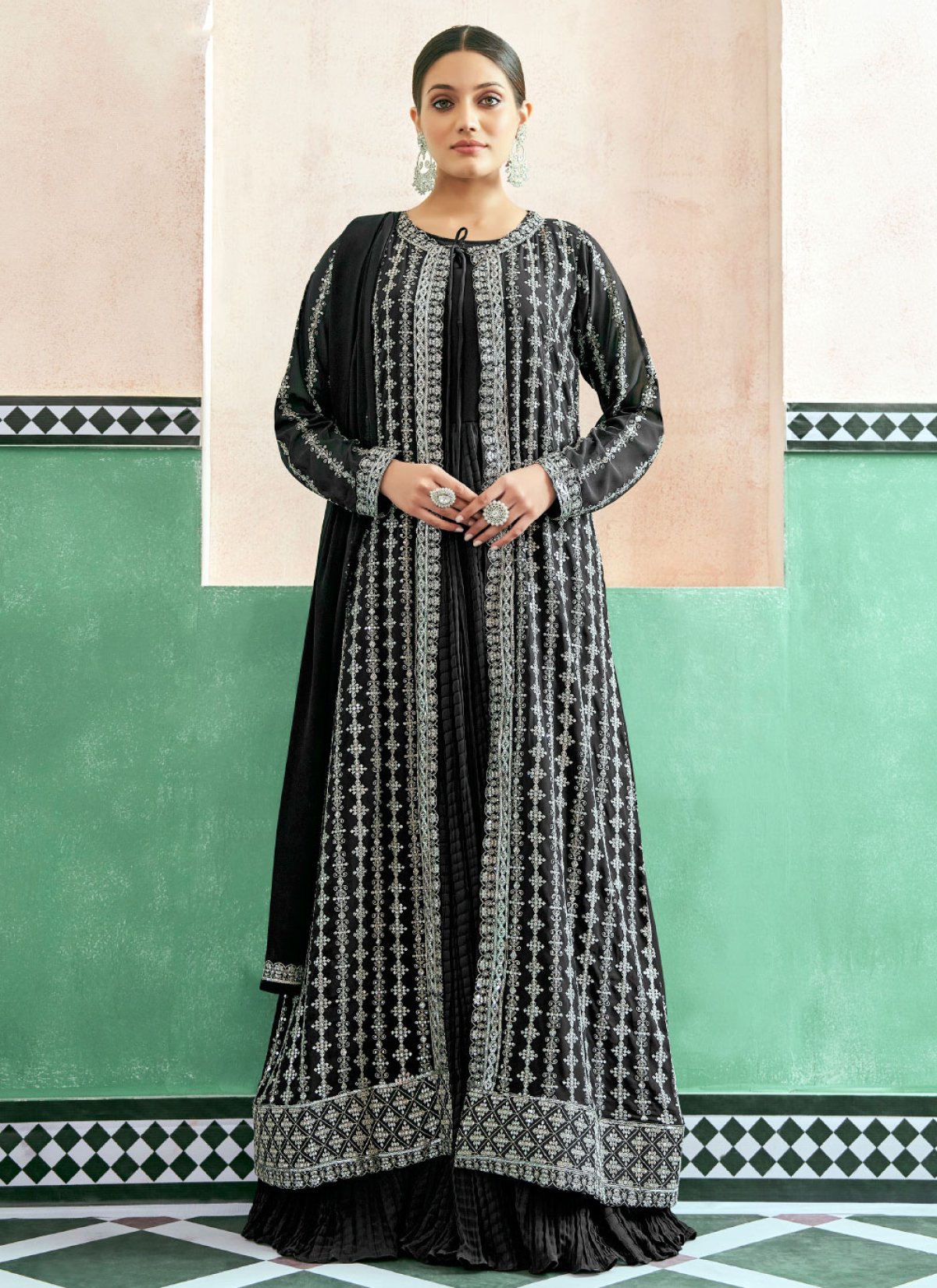 Buy Jacket Style Salwar Kameez Online