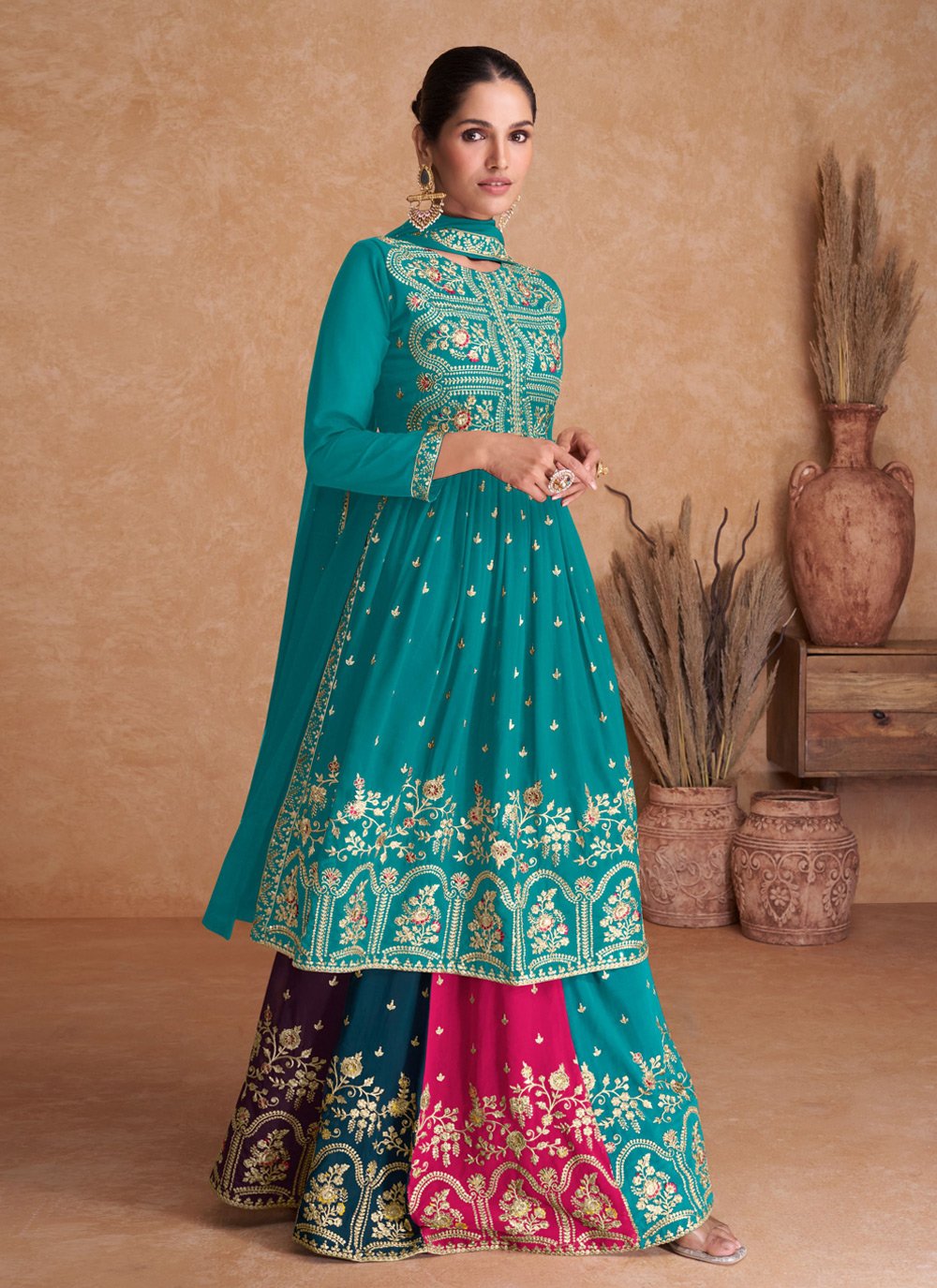 Long on sale kameez lengha