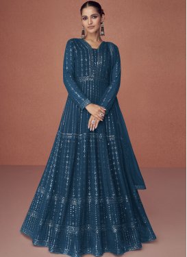 Georgette Long Length Designer Anarkali Suit