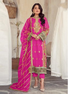 Georgette Pakistani Straight Suit For Ceremonial