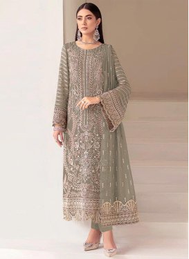 Sea-green : Party Wear Salwar Kameez Online UK, USA, Canada, Australia