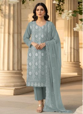 aqua blue dress for wedding pakistani Aqua Blue – Pakistani Designer Dresses main image 1