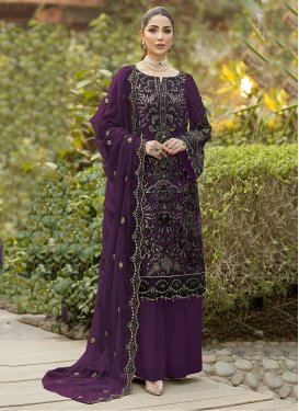 Georgette Palazzo Style Pakistani Salwar Kameez