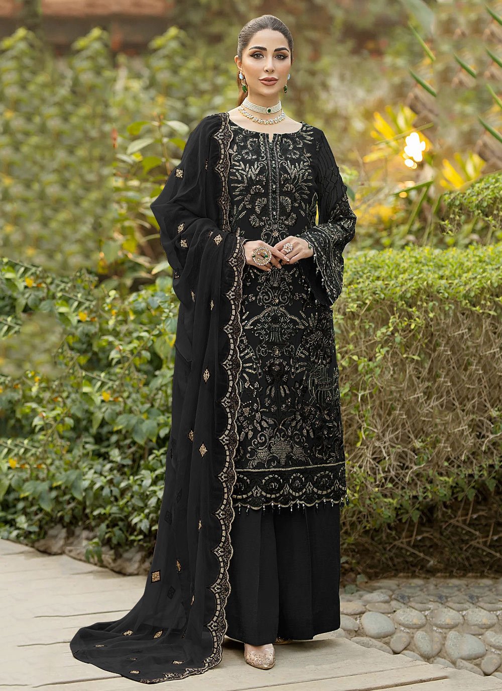 Palazzo style sales salwar suit