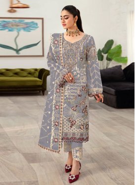 Georgette Pant Style Pakistani Salwar Suit For Ceremonial