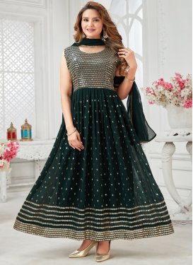 Georgette Readymade Anarkali Salwar Suit For Party