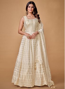 Georgette Readymade Designer Gown For Bridal
