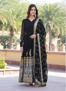 Georgette Readymade Designer Gown For Festival