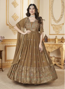Georgette Readymade Floor Length Gown