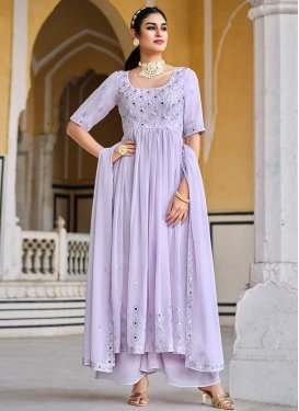 Georgette  Readymade Palazzo Salwar Kameez