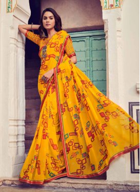 Georgette Traditional Designer Saree For Casual