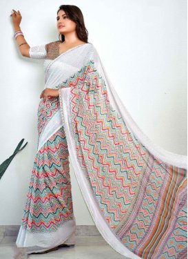 Georgette Traditional Designer Saree For Casual