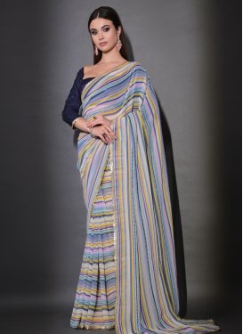 Georgette Trendy Classic Saree For Casual
