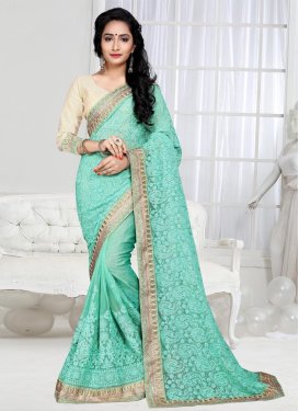 Glamorous Shimmer Georgette Contemporary Saree