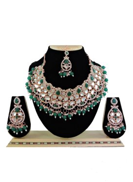 Glorious Beads Work Alloy Necklace Set For Party