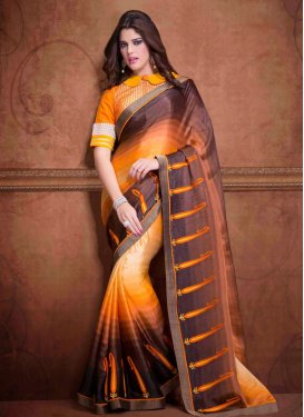 Glorious Lace Enhanced Designer Saree