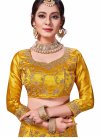 Gold Festival Satin Silk Trendy Lehenga Choli - 1