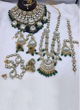 Gold Rodium Polish Alloy Bridal Jewelry