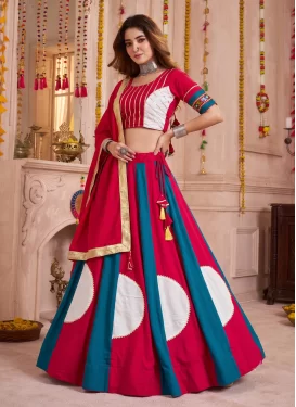 Gota Patti Work Readymade Lehenga Choli For Festival in Multi Colour