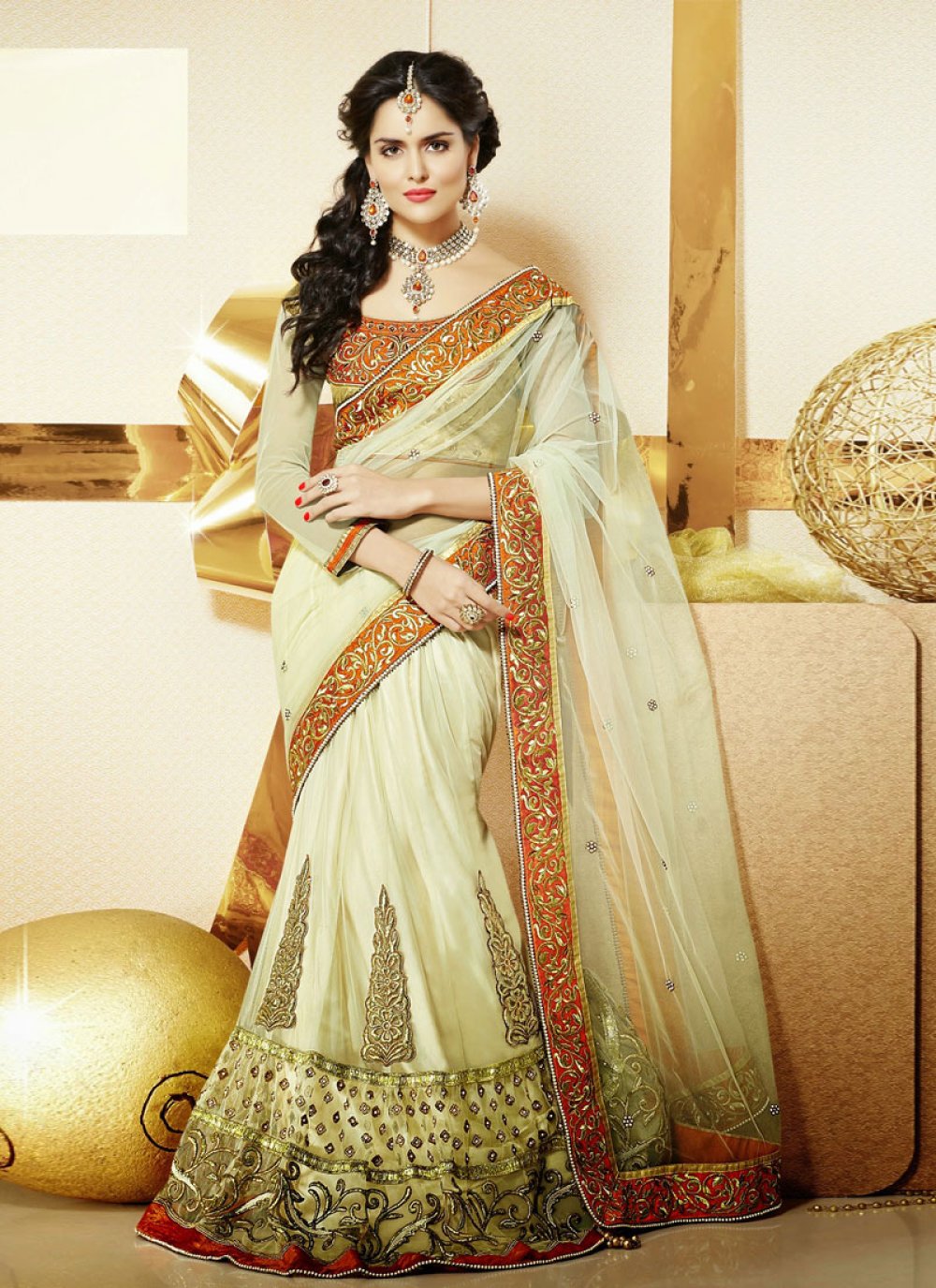 Lehenga Sarees Online Shopping - Buy Lehenga Sarees at Affordable Prices:  IndianClothStore.com