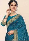 Vichitra Silk Designer Contemporary Style Saree For Casual - 1