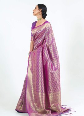 Handloom Silk Designer Contemporary Saree For Ceremonial
