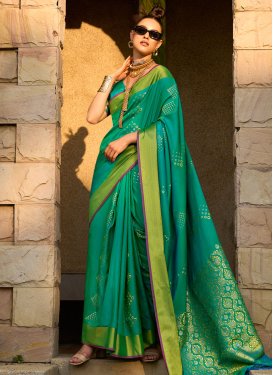 Handloom Silk Designer Contemporary Style Saree For Ceremonial
