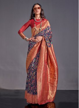 Handloom Silk Designer Traditional Saree For Party