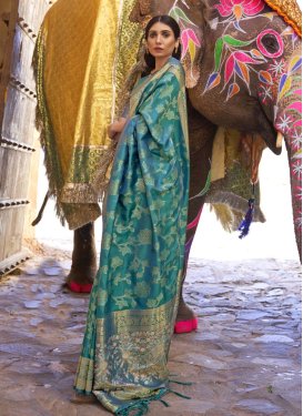 Handloom Silk Stone Work Designer Traditional Saree