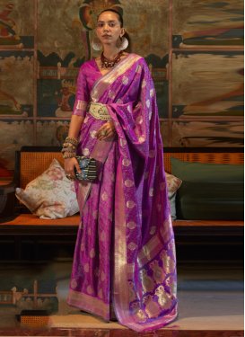 Handloom Silk Traditional Designer Saree For Festival