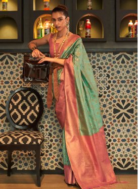 Handloom Silk Trendy Designer Saree For Festival