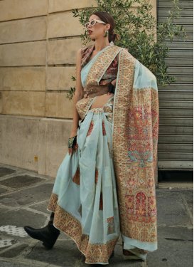 Handloom Silk Woven Work Designer Traditional Saree