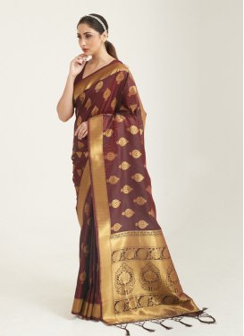 Handloom Silk Woven Work Designer Traditional Saree