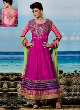 Immaculate Patch And Stones Work Designer Salwar Suit