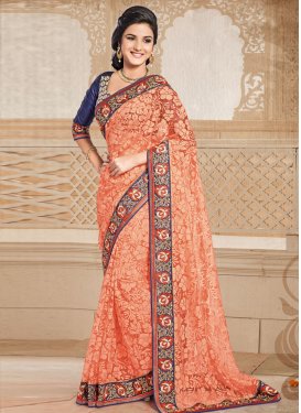 Immaculate Patch Enhanced Party Wear Saree