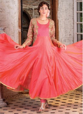 Impeccable Faux Georgette Flaring Style Party Wear Suit