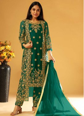 Jacket Style Salwar Suit For Party
