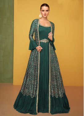 Jacket Style Salwar Suit For Party