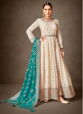 Jacquard Long Length Anarkali Salwar Suit
