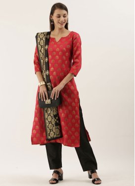 Jacquard Pant Style Salwar Suit