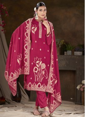 Jacquard Readymade Designer Salwar Suit For Ceremonial