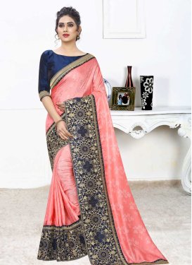 Jacquard Silk Designer Traditional Saree For Festival